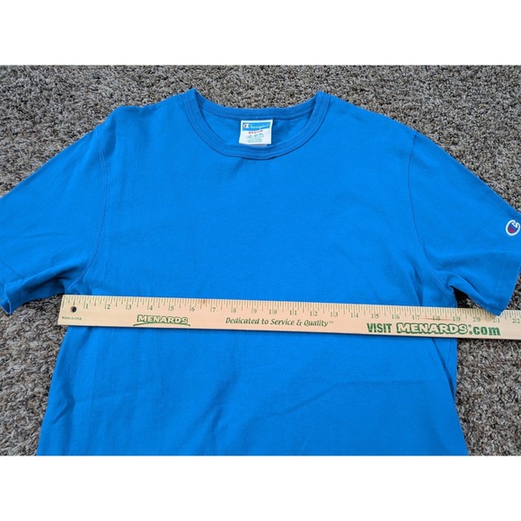 Champion Heritage Heavyweight T Shirt Blue Size Medium Men's Short Sleeve - Picture 7 of 9
